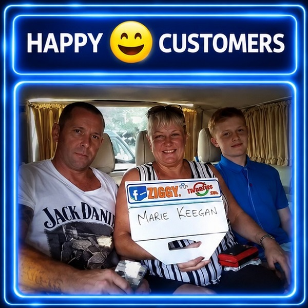 Happy Ziggy Transfer customers